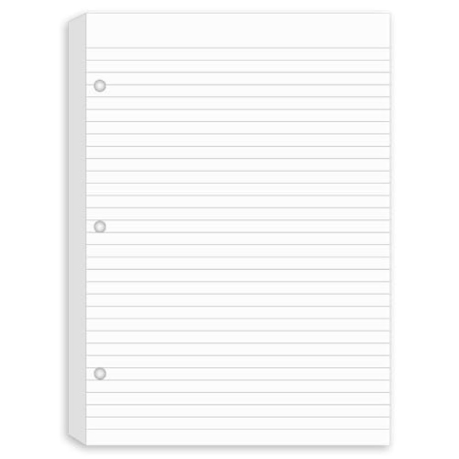 Paper Punch 3 Hole - 3 Pack Half Letter Lined Paper,