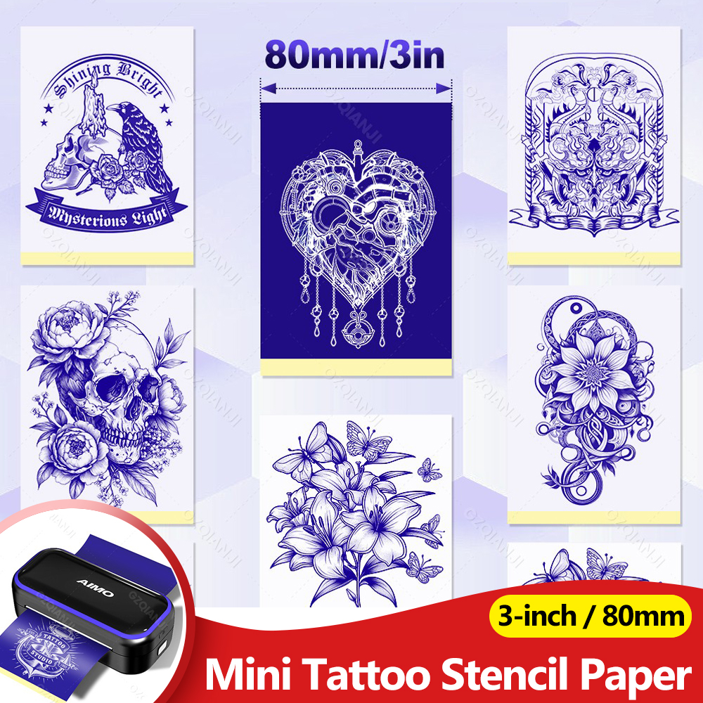 Carbon Copy Book - 100/50/20pcs 80mmx133mm Mini Tattoo Stencil Paper