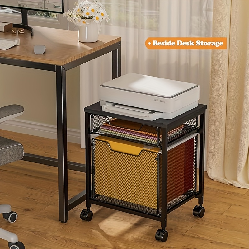 File Folder Hanging - Rolling file cabinet cart, printer stand