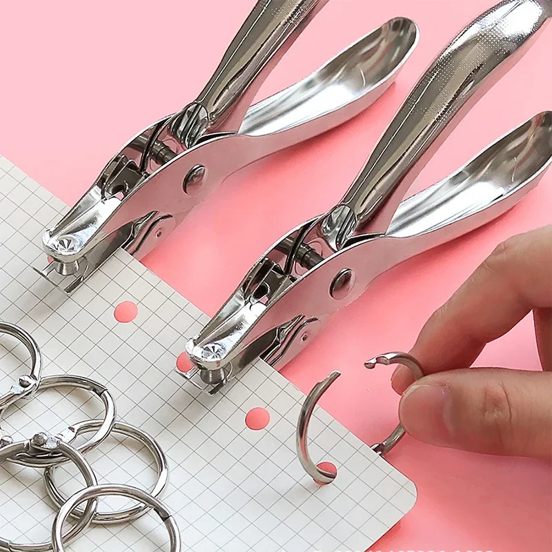 Paper Punch 3 Hole - Metal 3/6mm Circular Hole Single-Hole Handheld