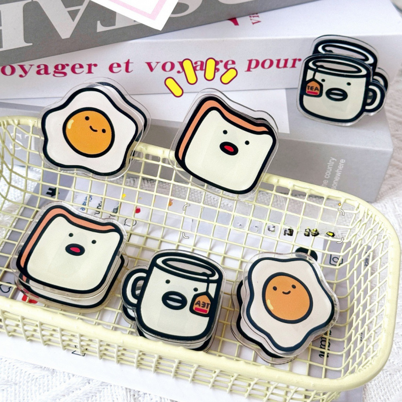 Stationery Warehouse - 1pc Cute Toast Fried Egg Tea