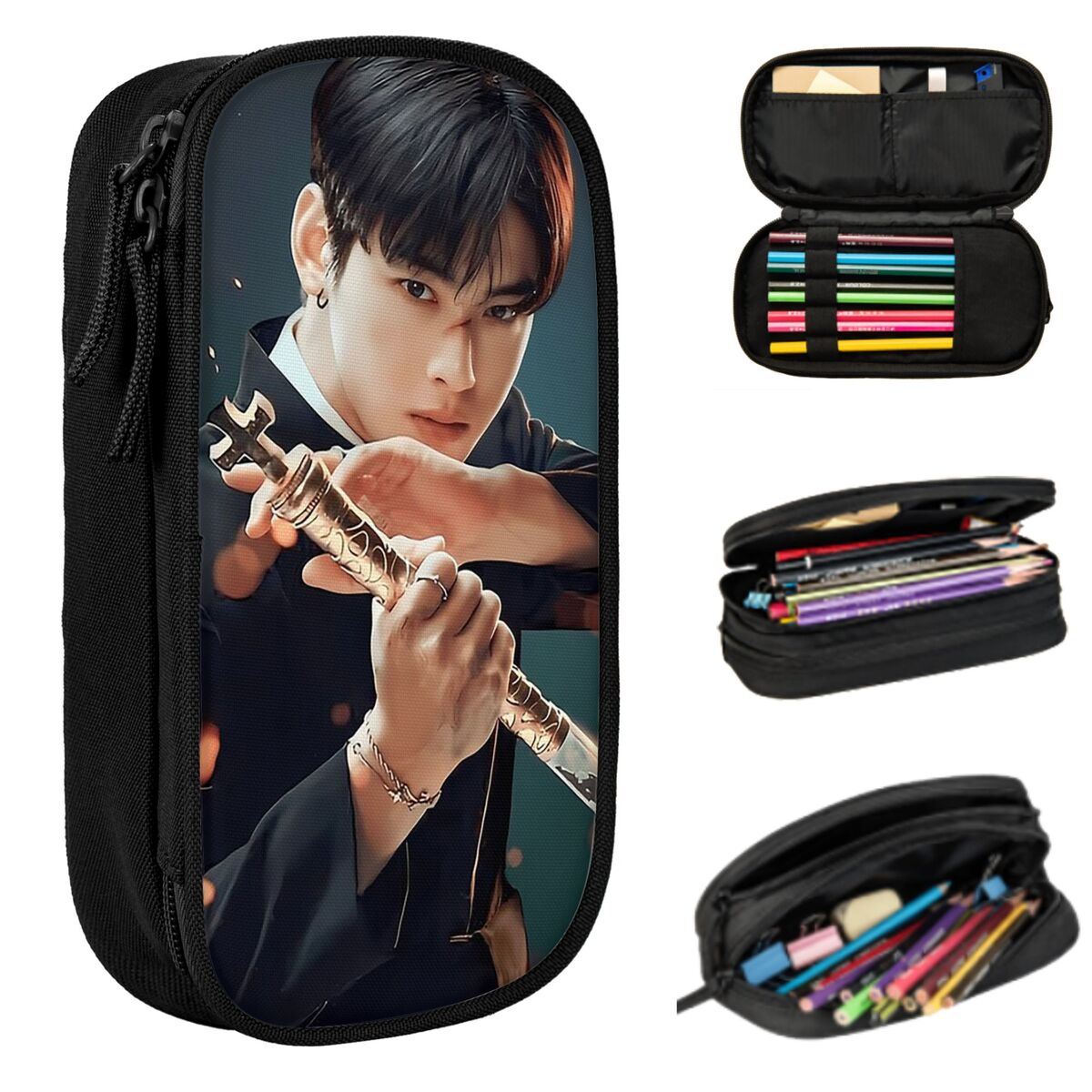 Cha Eunwoo Pencil Case for Boy - Stationery And Office Supply Chain reseña y precio