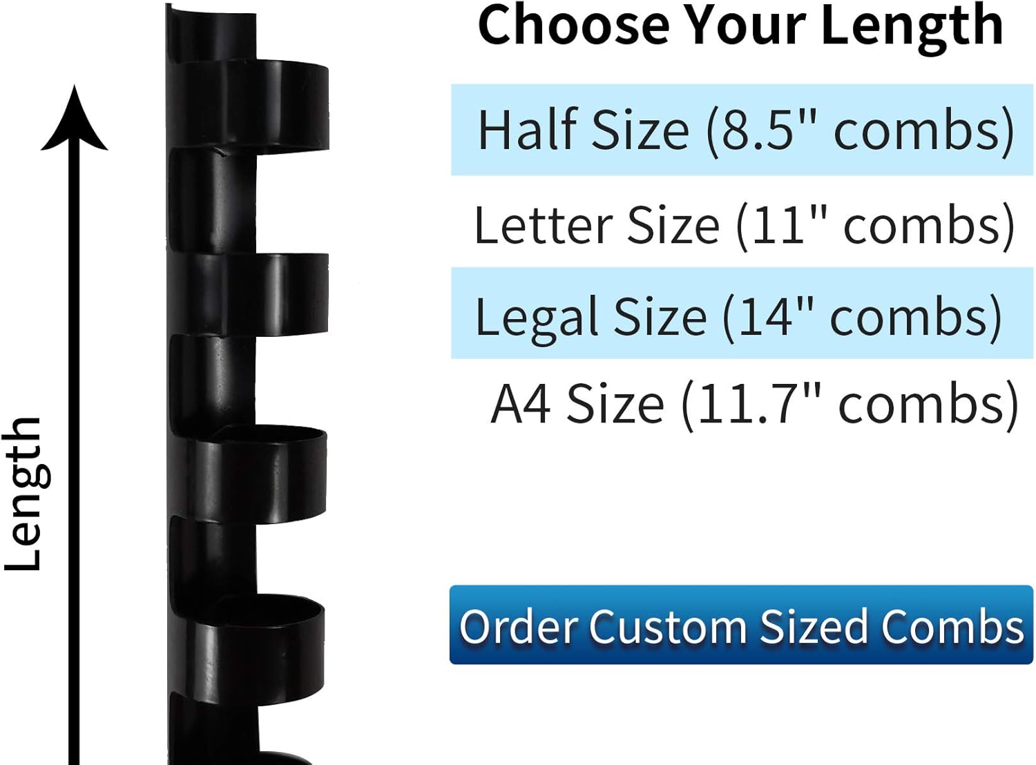 Plastic Comb Binding Spines, 1 - Binding Comb Plastic reseña y precio