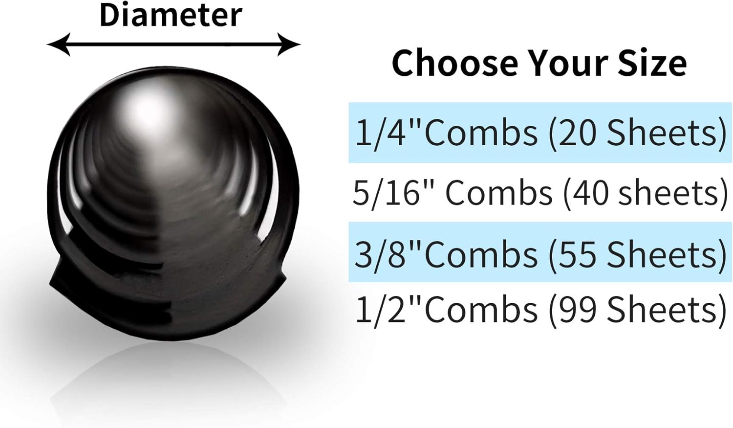Plastic Comb Binding Spines, 1 - Binding Comb Plastic reseña y precio