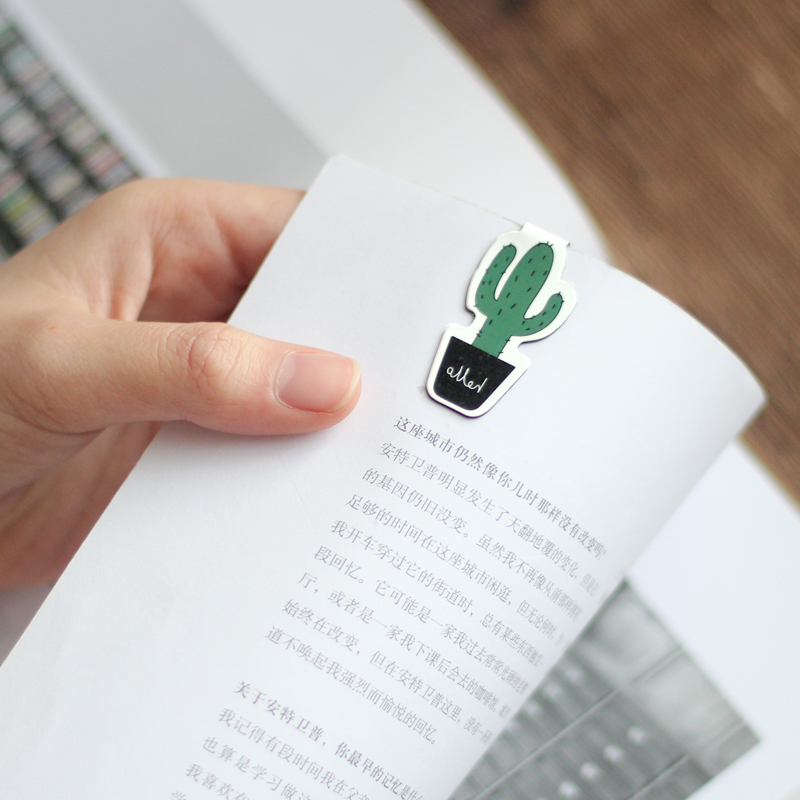Cute Cactus Magnetic Bookmarks - Bookmark Magnetic Clip reseña y precio