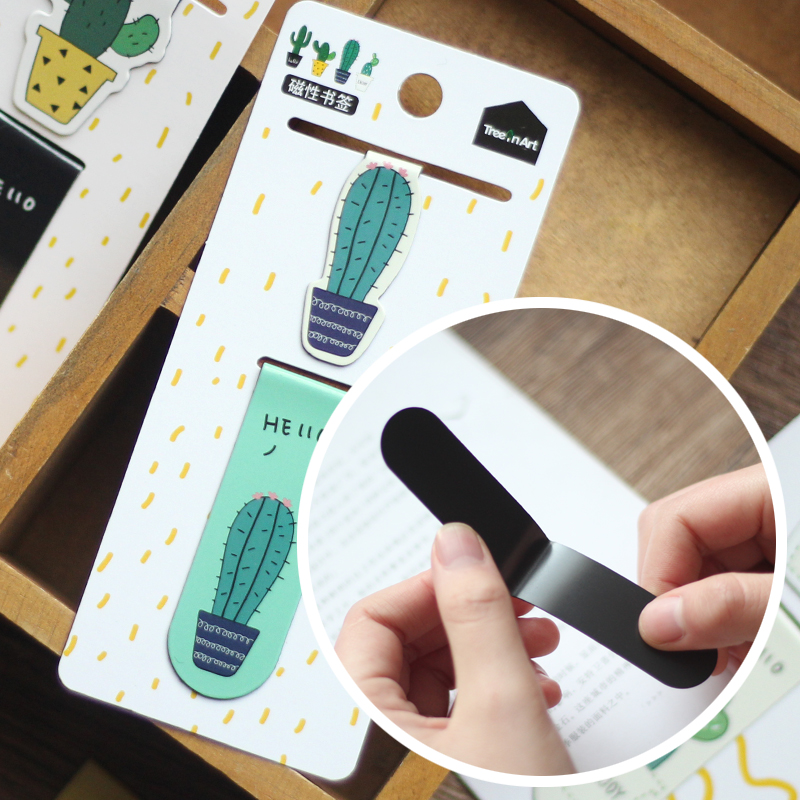 Cute Cactus Magnetic Bookmarks - Bookmark Magnetic Clip reseña y precio