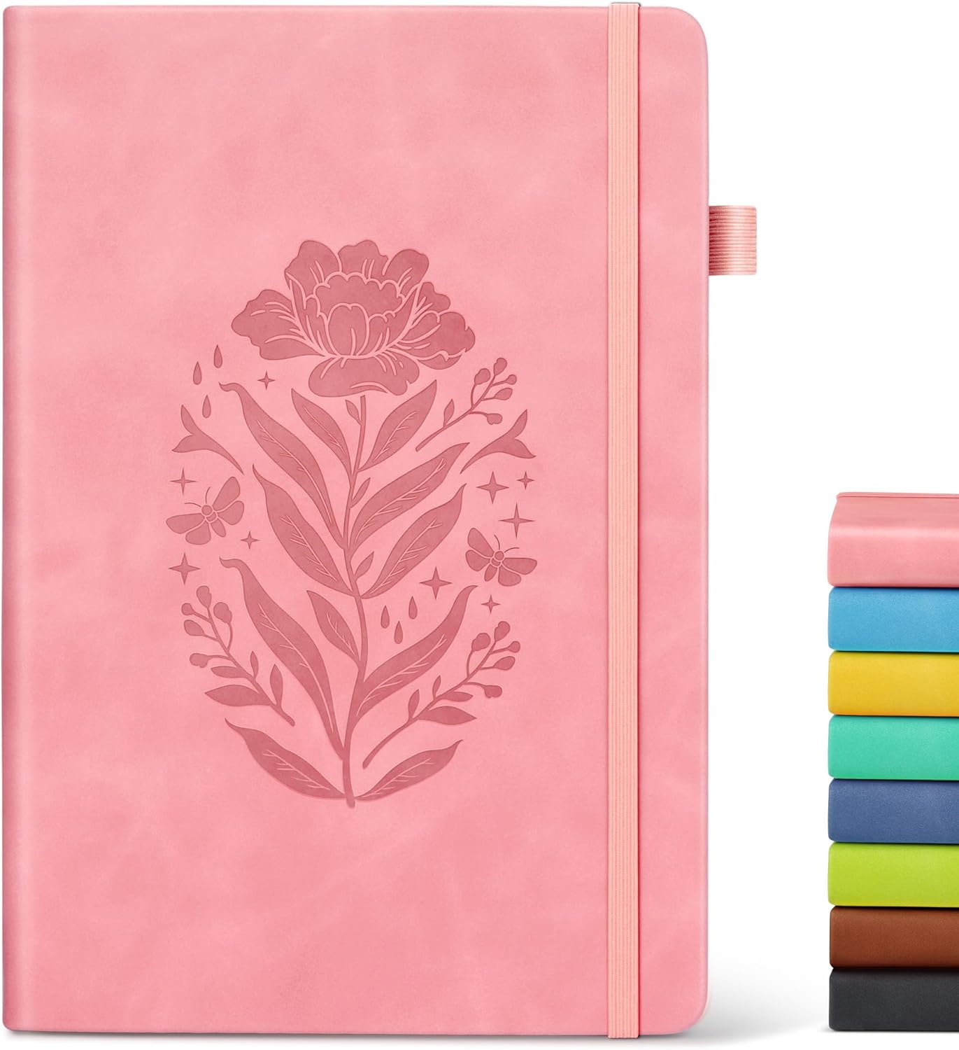 A5 Pink Hardcover Leather Jour - Journal Leather Hardcover reseña y precio