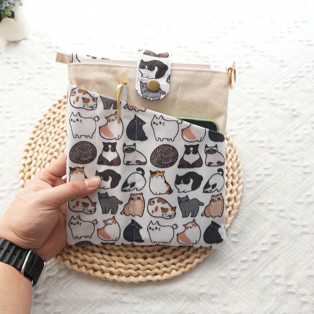 1PC Mellow Cat Canvas Book Bag - Ideal Stationery & Office Supply reseña y precio