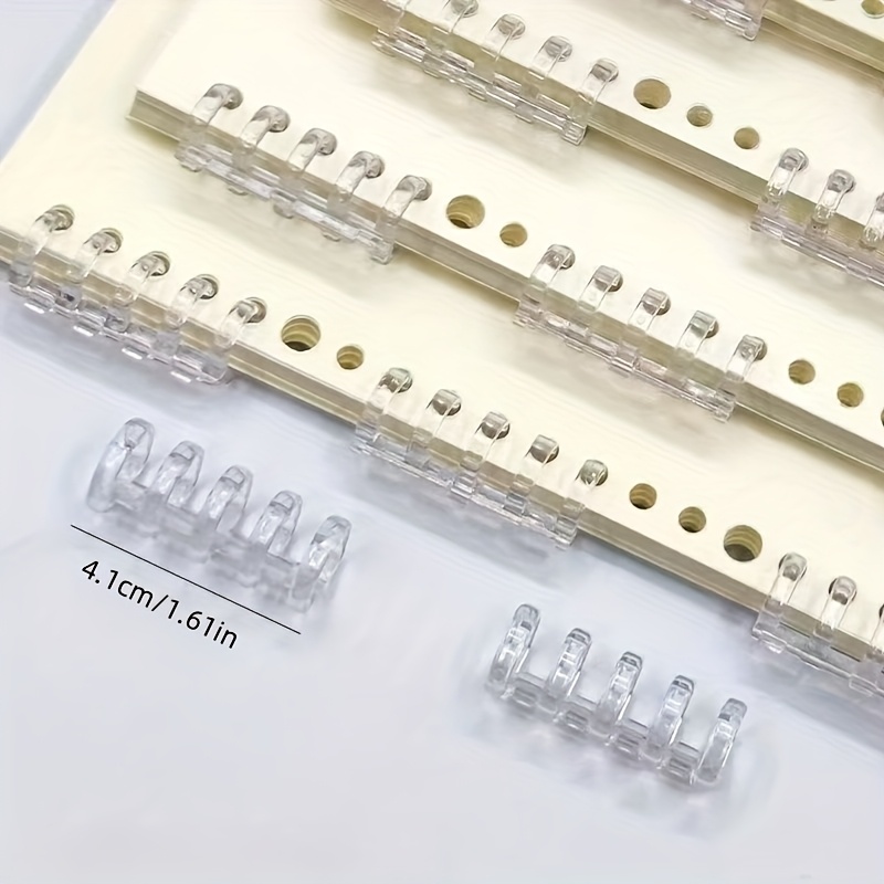 10Pcs 5-Ring Binding Spines Sn - Binding Comb Plastic reseña y precio