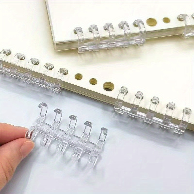 10Pcs 5-Ring Binding Spines Sn - Binding Comb Plastic reseña y precio
