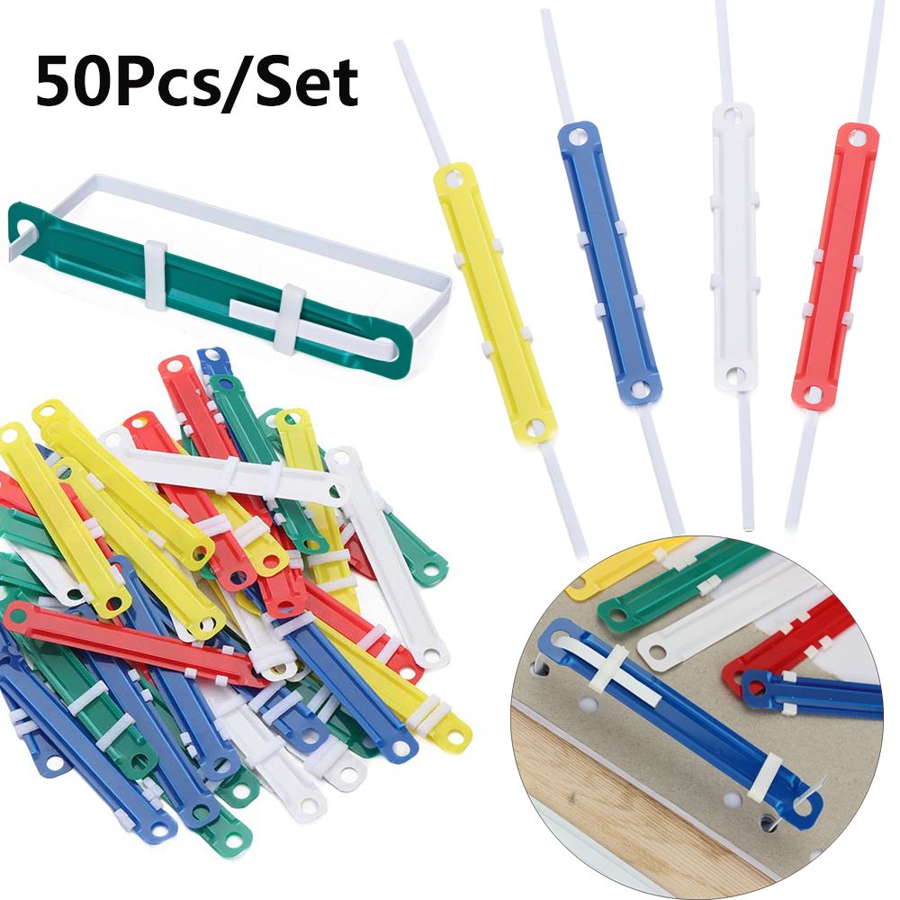 50 PCs/Set File Paper Fastener - Binder Clip Assorted reseña y precio