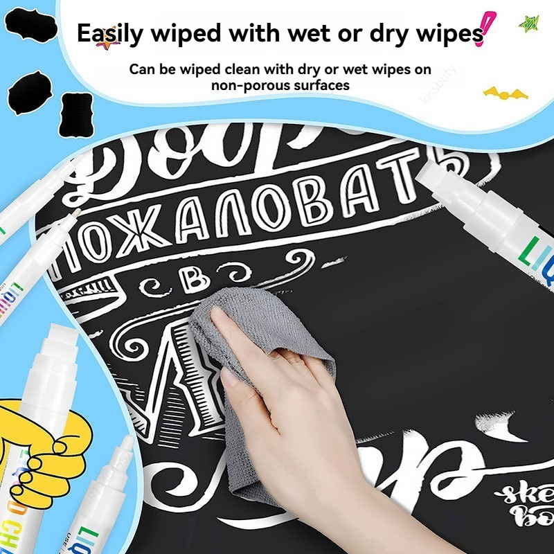 5pcs/set White Chalk Markers L - Correction Fluid White reseña y precio