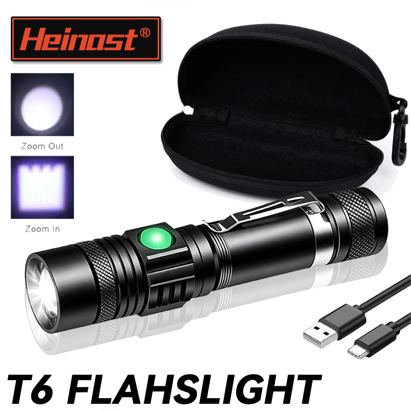 T6 LED Rechargeable Flashlight - Stationery Supply reseña y precio