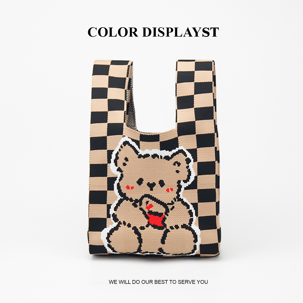 Cute Knitted Handbag for Girls - Pencil Case Large reseña y precio
