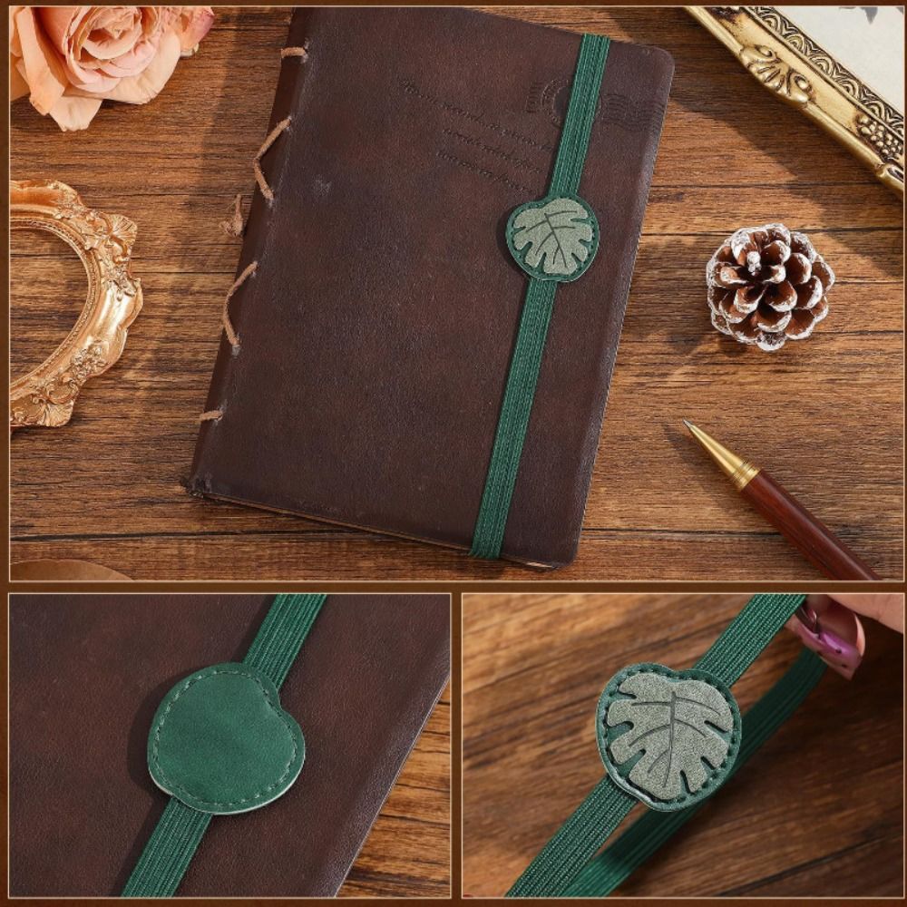 Vintage Elastic Bands Leather  - Journal Leather Hardcover reseña y precio