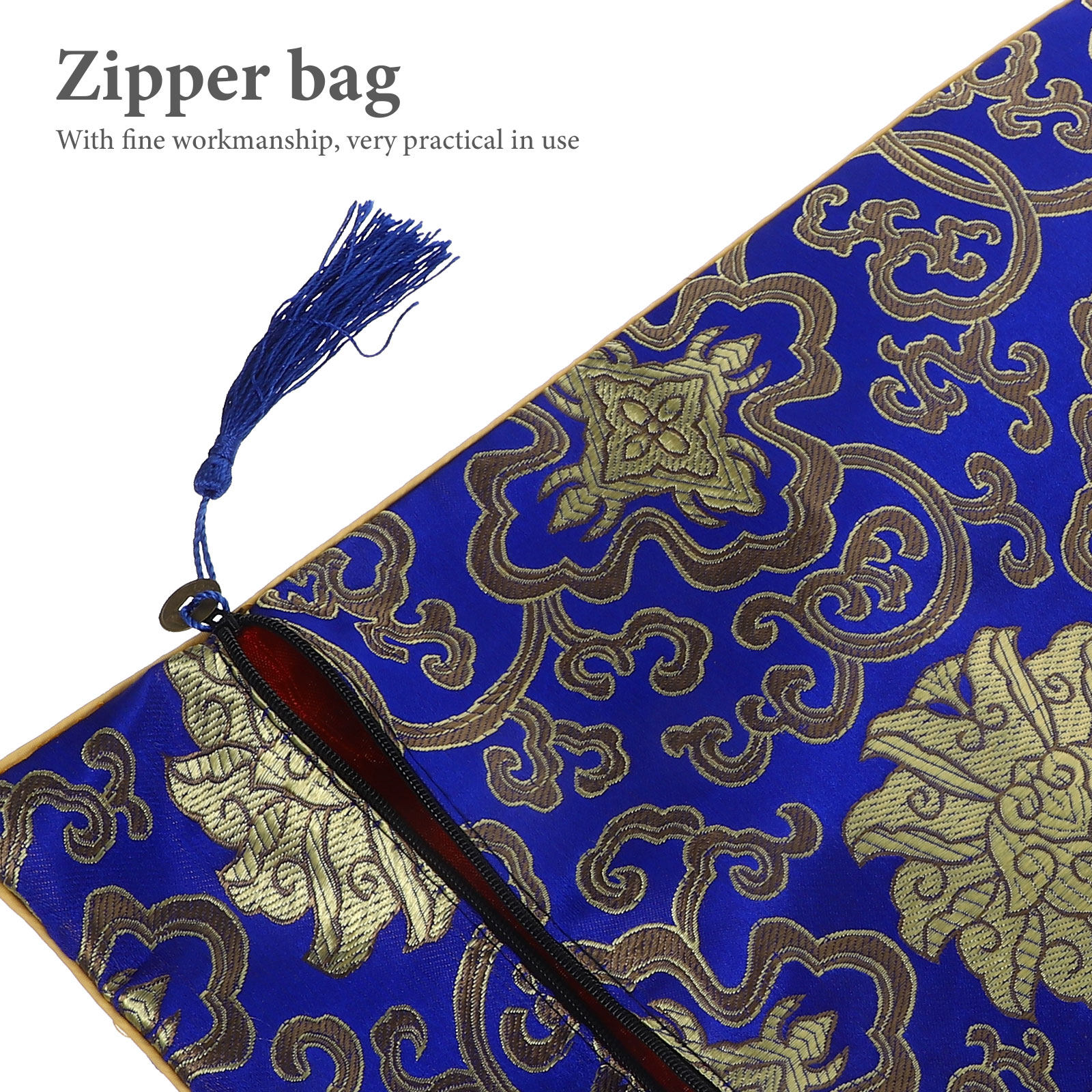 Chic Chinese Pattern Zipper Pe - Pencil Case Large reseña y precio