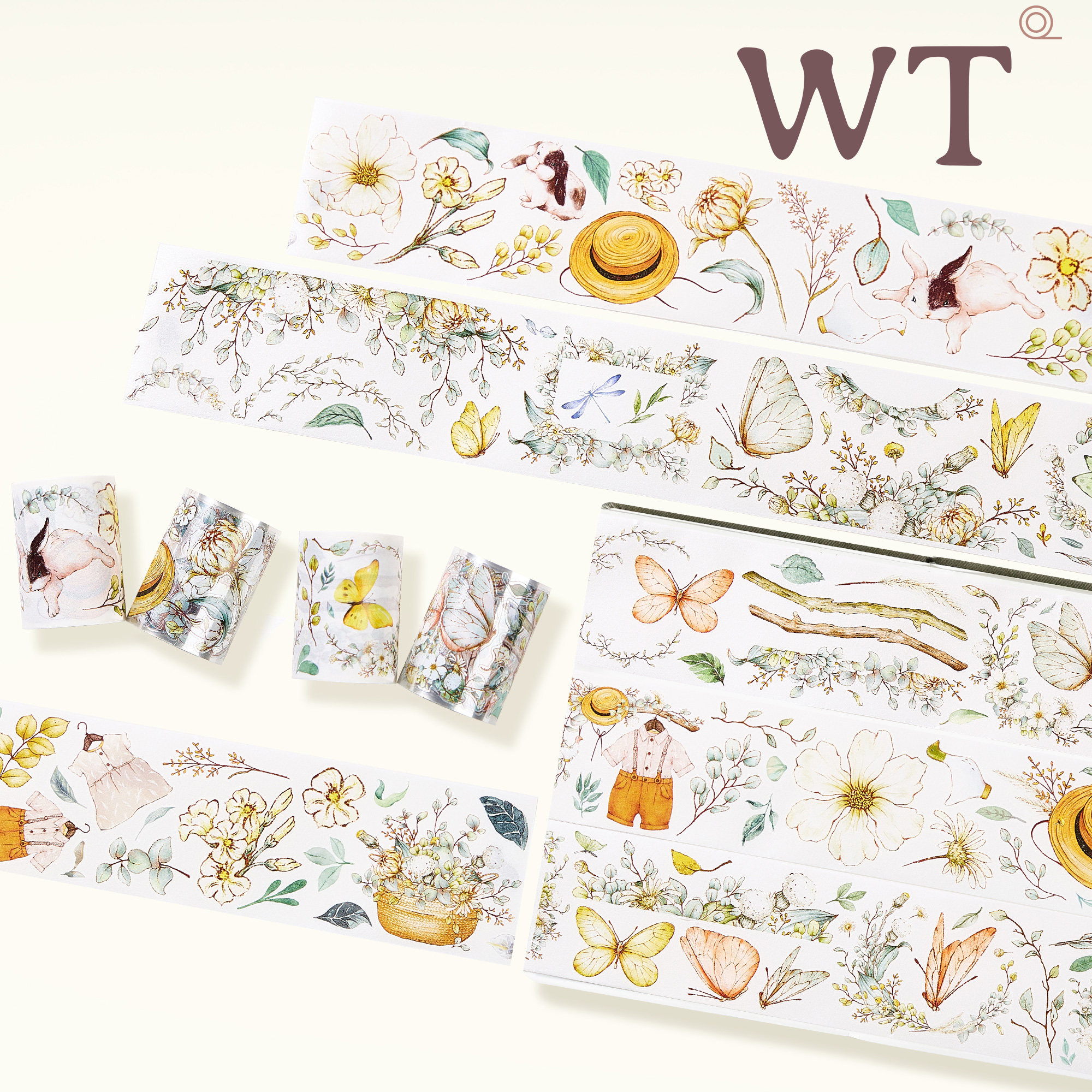 WT Studio Vintage Flower Bunny - Washi Tape Set reseña y precio