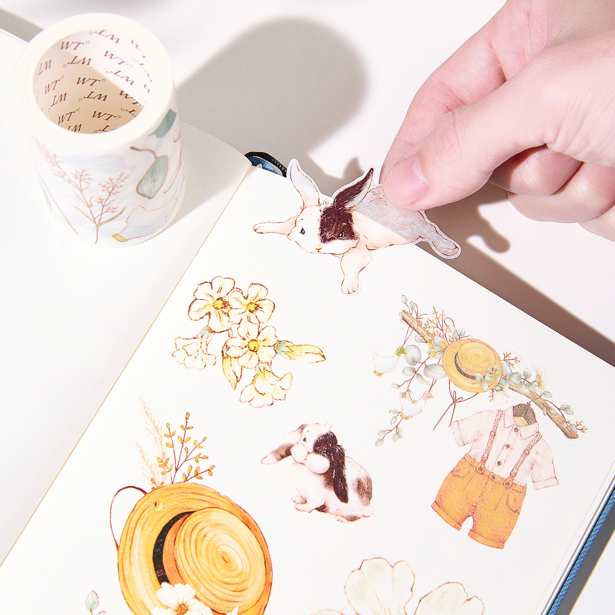 WT Studio Vintage Flower Bunny - Washi Tape Set reseña y precio