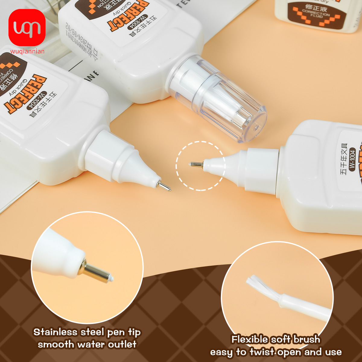 WQN-3/6/12PCS18ml Correction F - Correction Fluid White reseña y precio