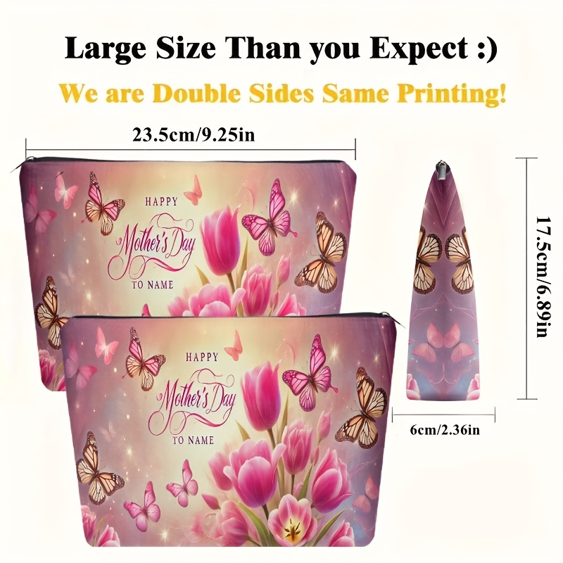 Cosmetic bag 1 piece, Happy Mo - Ideal Stationery & Office Supply reseña y precio