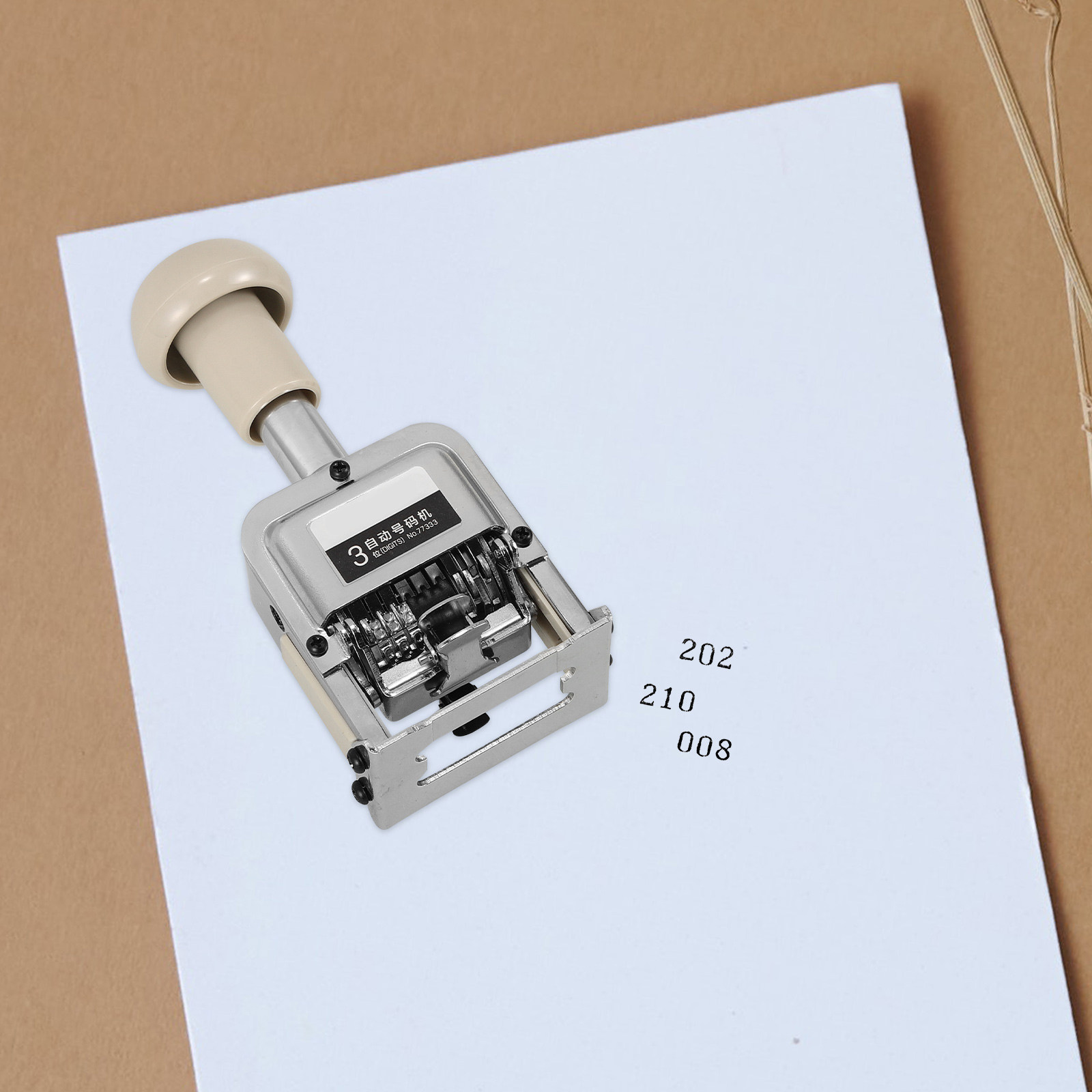 Automatic Number Stamp Portabl - Self Inking Stamp reseña y precio