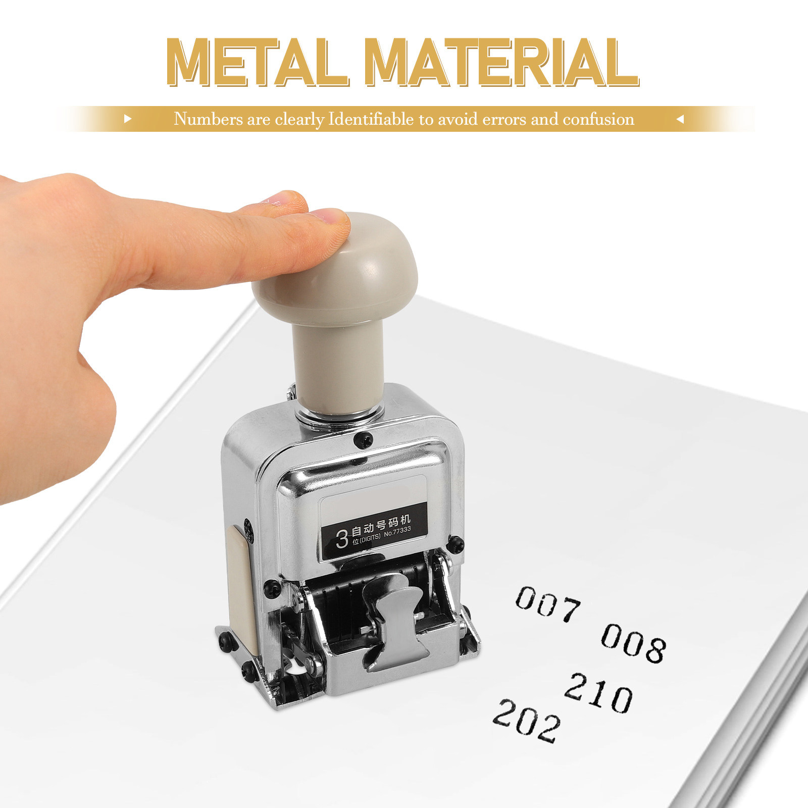 Automatic Number Stamp Portabl - Self Inking Stamp reseña y precio