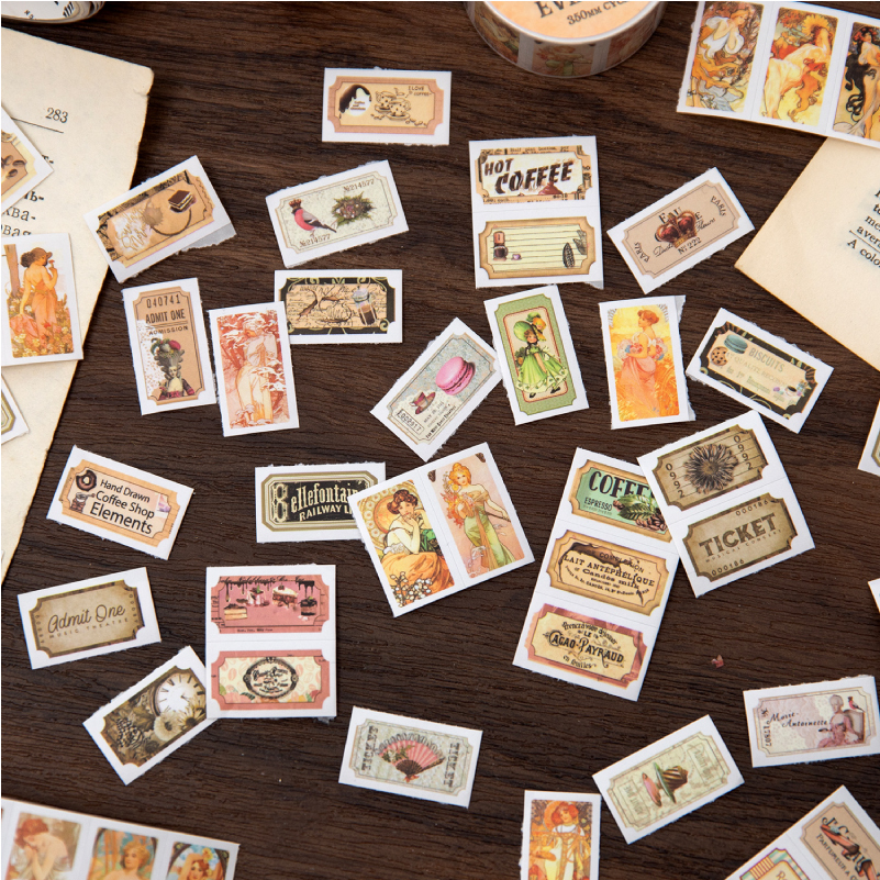 25mm*2m Vintage Letter Washi D - Washi Tape Set reseña y precio