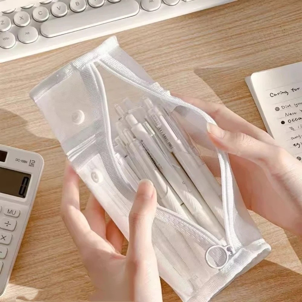 Minimalist Transparent Pencil  - Pencil Case Large reseña y precio