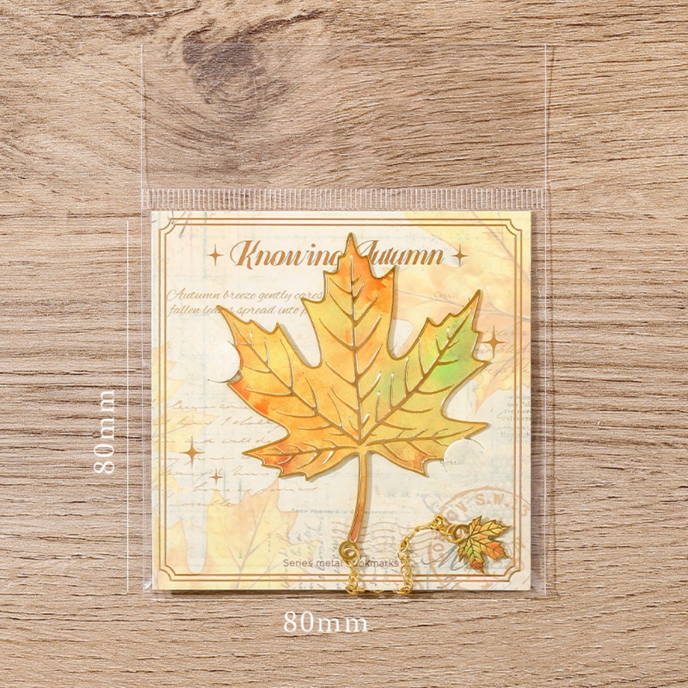 Metal Leaves Bronzing Bookmark - Stationery And Office Supply Chain reseña y precio