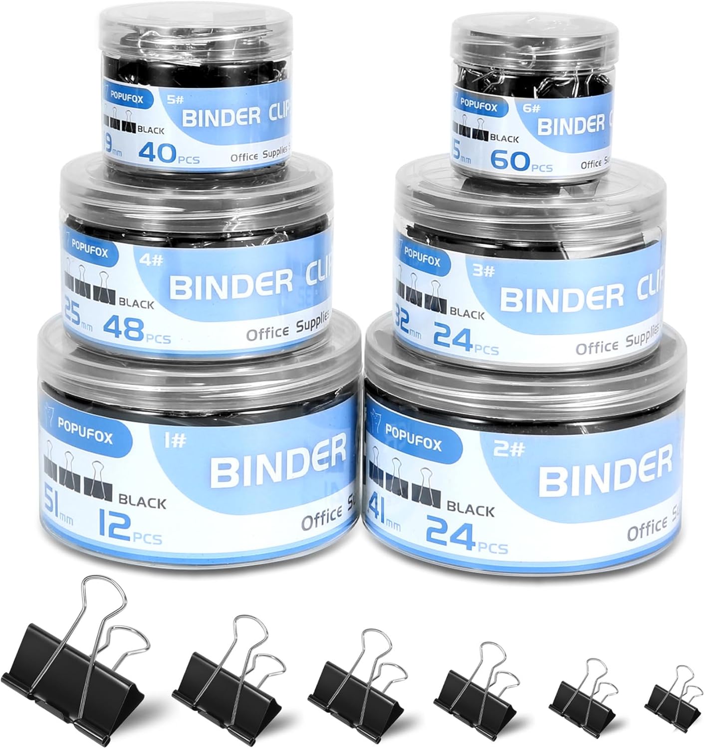 Binder Clips 208 PCS Assorted  - Binder Clip Assorted reseña y precio