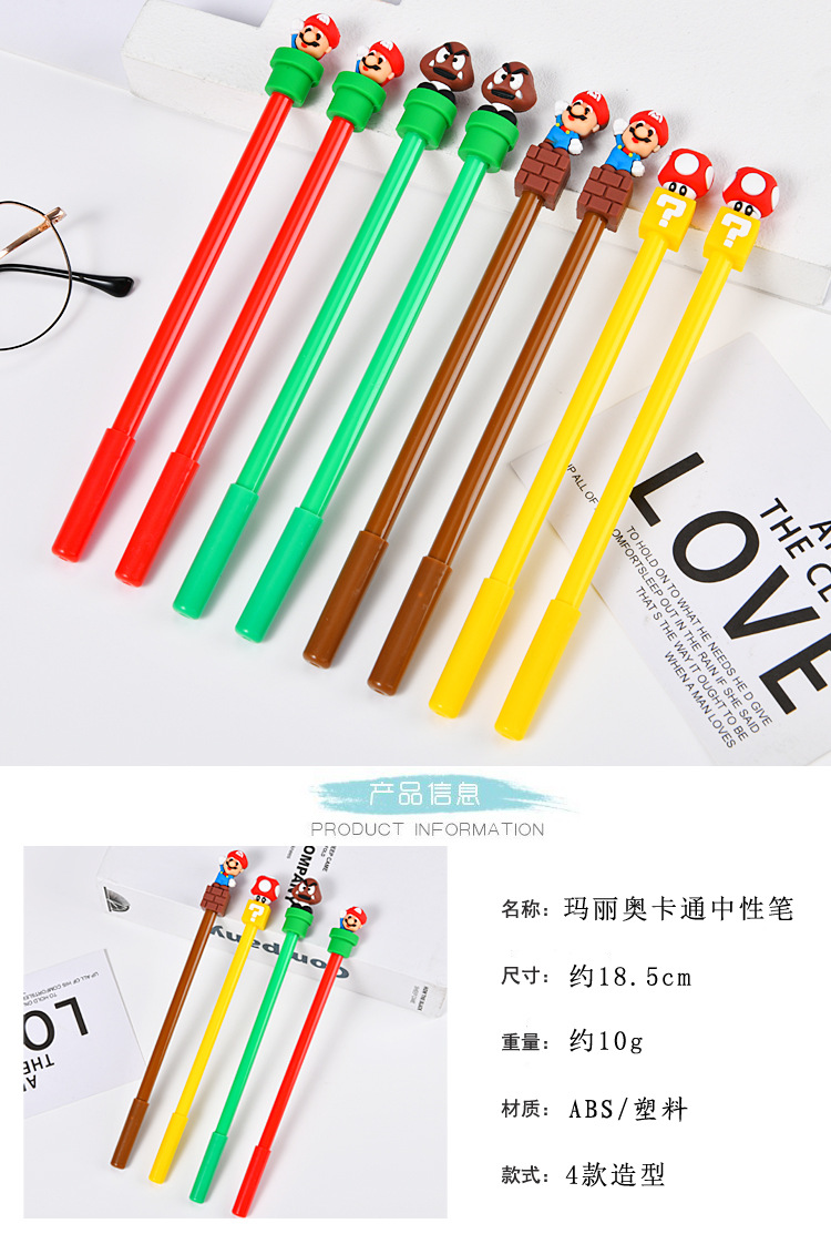 Mario Character Ballpoint Pens - Ideal Stationery & Office Supply reseña y precio