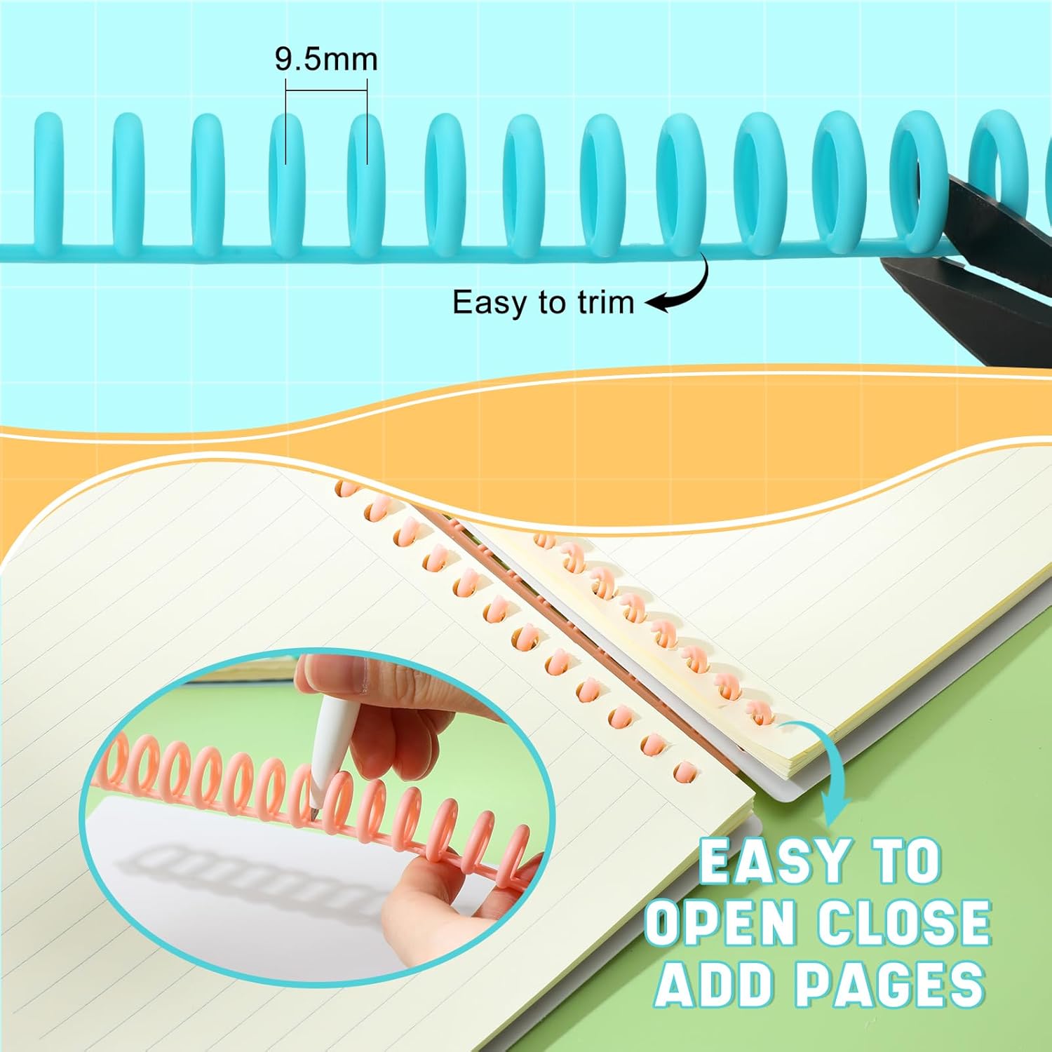 50 Pcs Comb Binding Spines 1/2 - Binding Comb Plastic reseña y precio