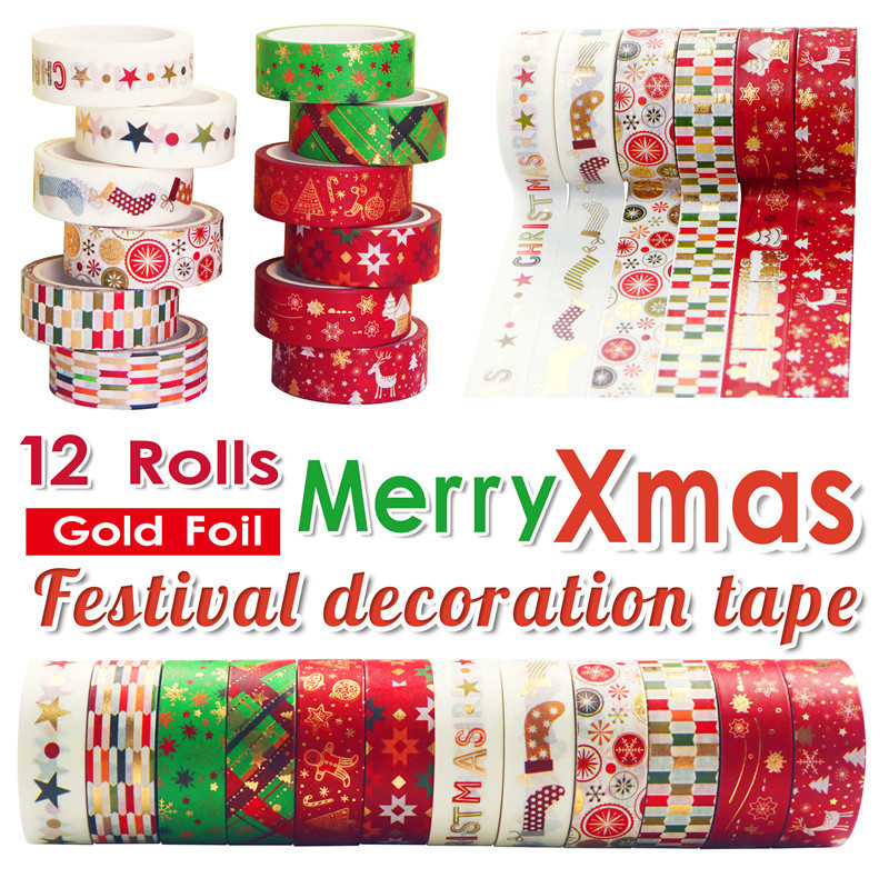 60 Meter Christmas Washi Tapes - Washi Tape Set reseña y precio