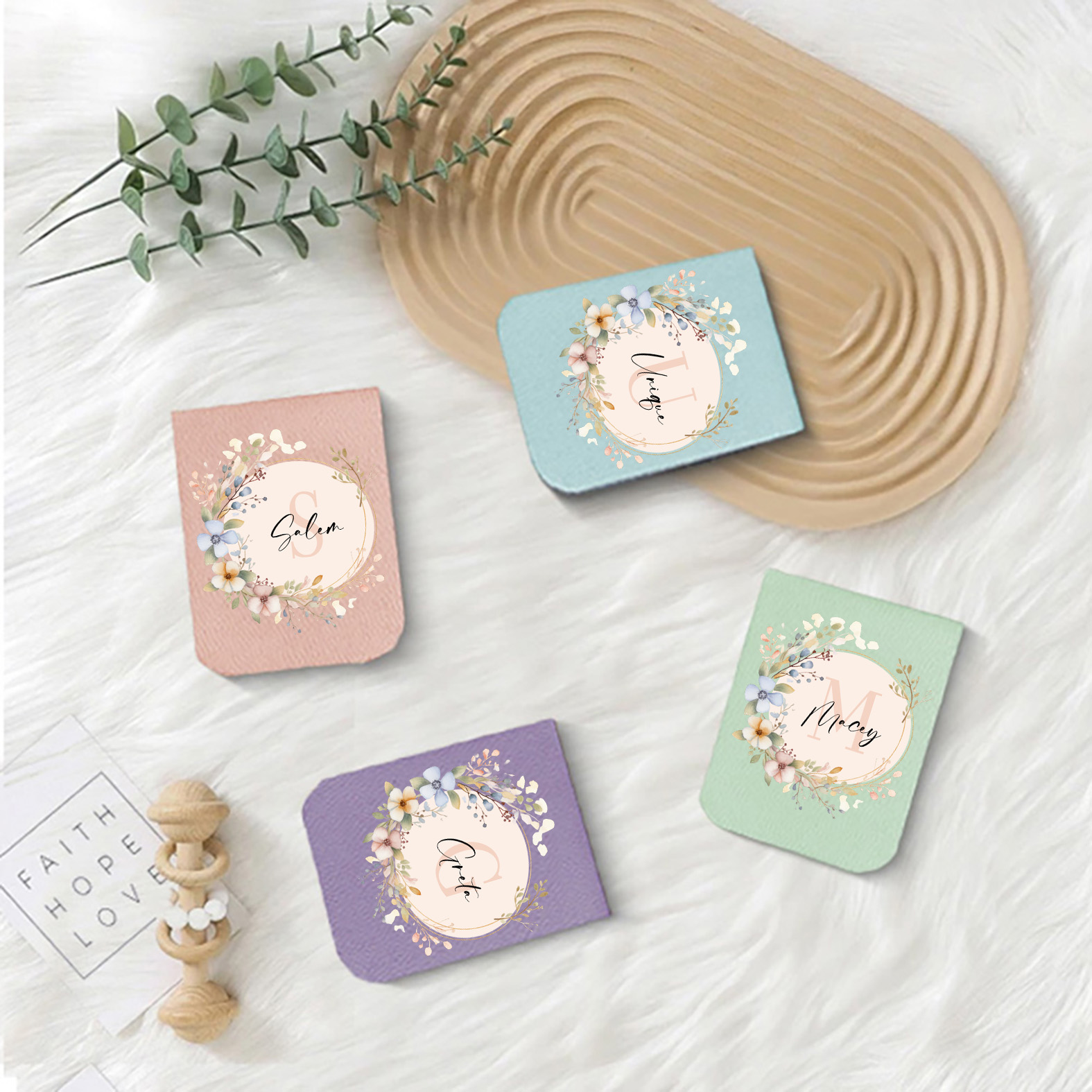 1pc Name Bookmark with Mirror  - Bookmark Magnetic Clip reseña y precio
