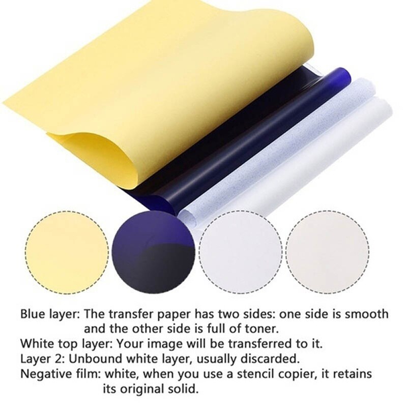 5/10PCS A4 Tattoo Transfer Pap - Carbon Copy Book reseña y precio