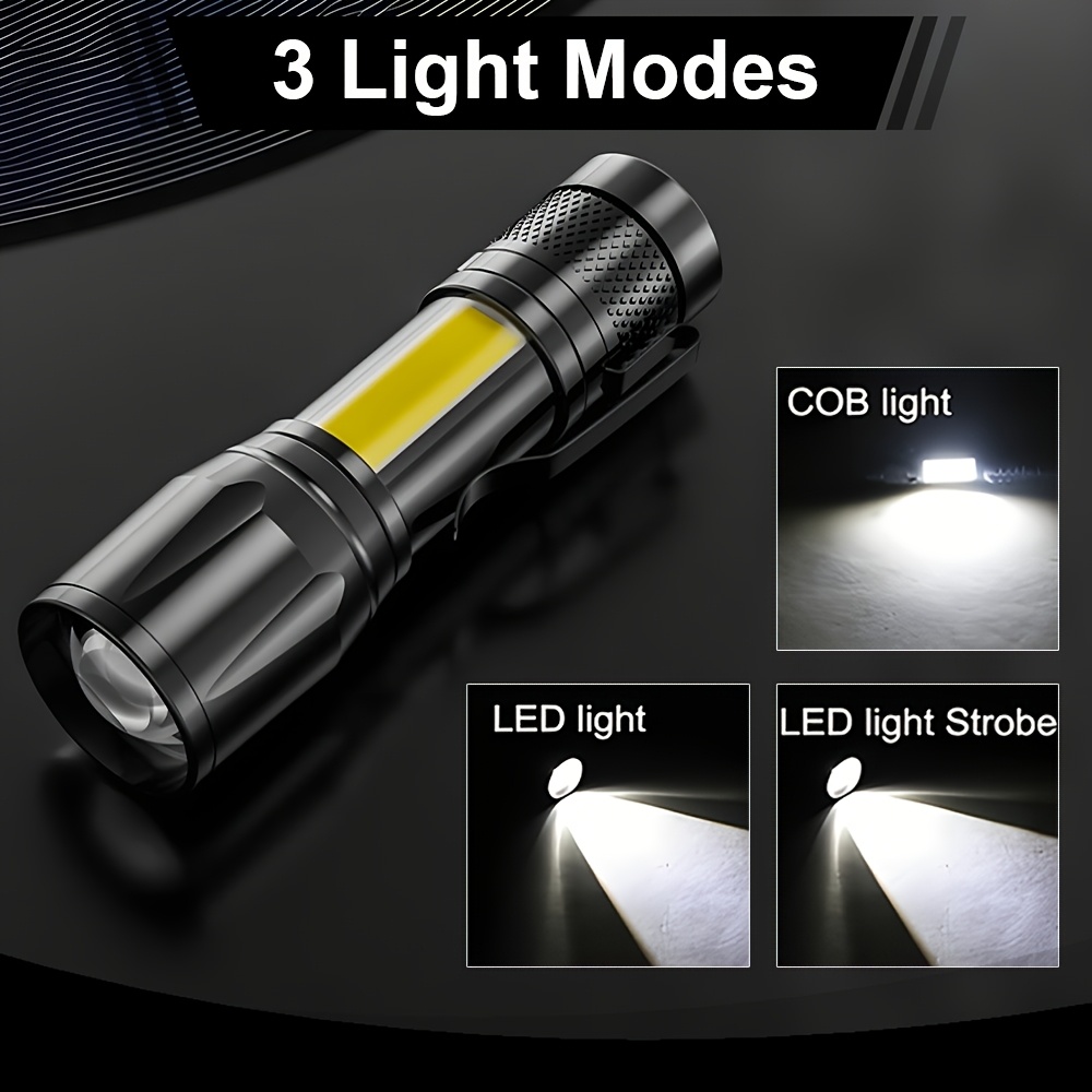 Mini LED Flashlight COB+XPE Po - Stationery Supply reseña y precio