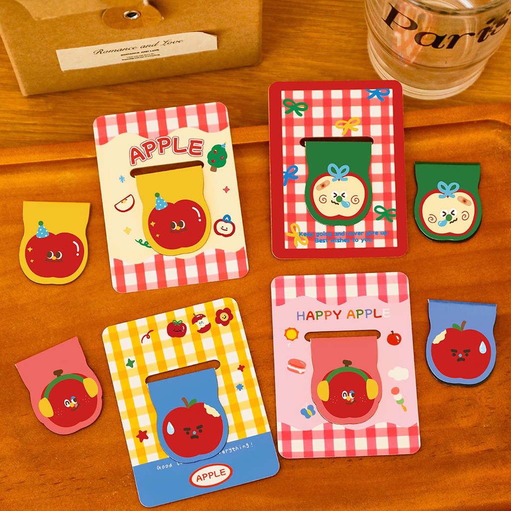 Cute Apple Shaped Magnetic Boo - Paperclip Magnetic Set reseña y precio