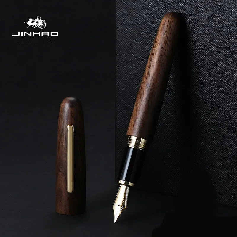 Jinhao 9056 Natural Wood Handm - Office Stationery Supply Business reseña y precio