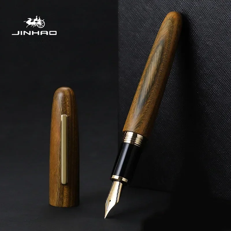Jinhao 9056 Natural Wood Handm - Office Stationery Supply Business reseña y precio