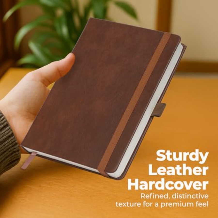 Lined Leather Bound Journal No - Journal Leather Hardcover reseña y precio