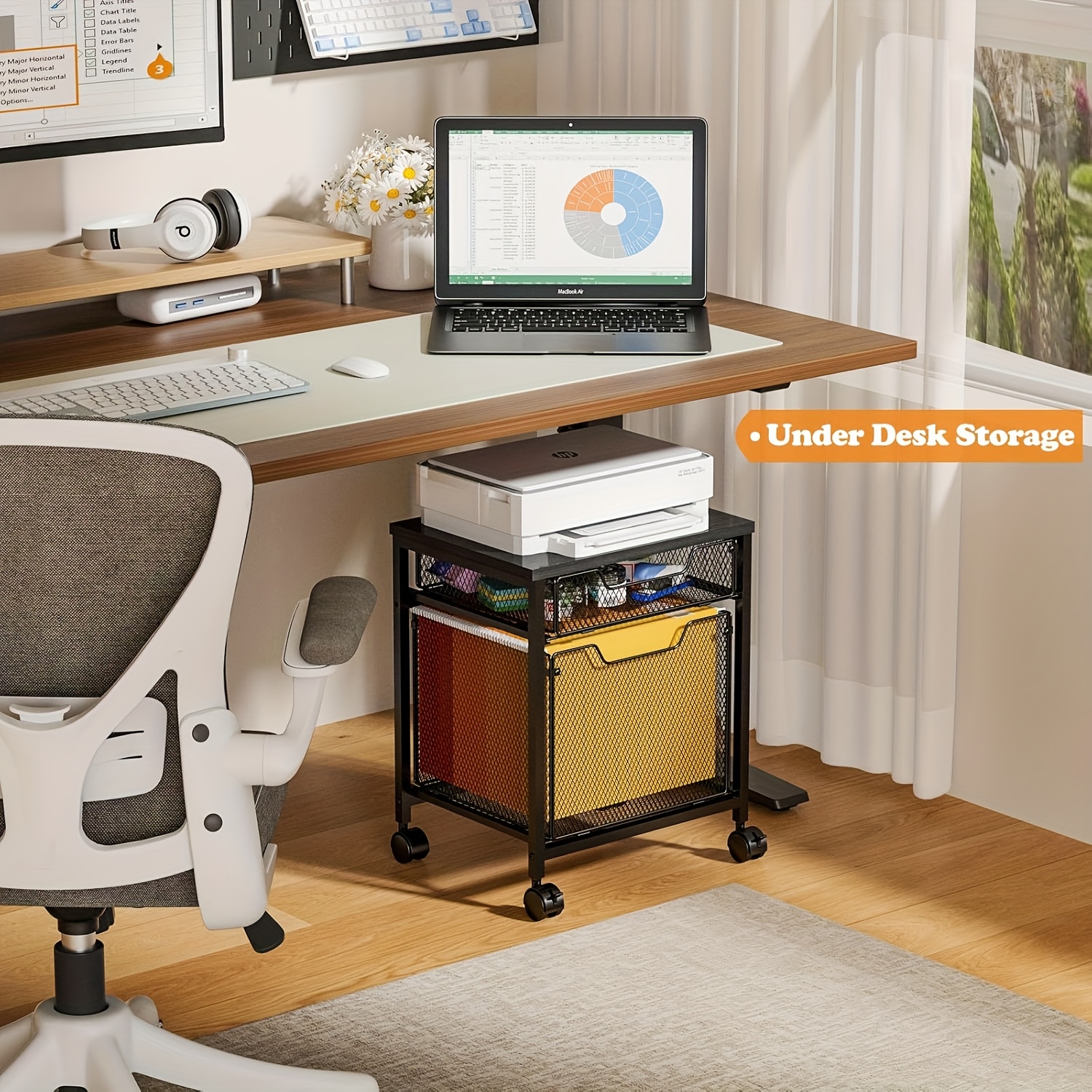 Rolling file cabinet cart, pri - File Folder Hanging reseña y precio