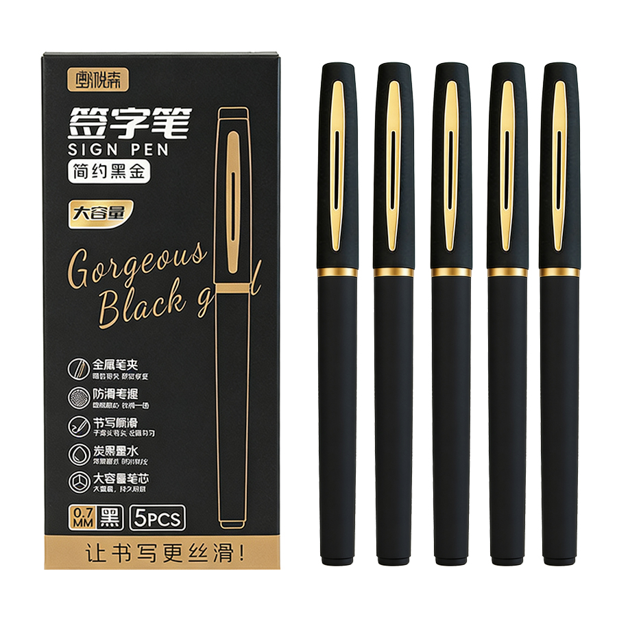 5Pcs/Pack Large Capacity Gel P - Office Stationery Supply Business reseña y precio