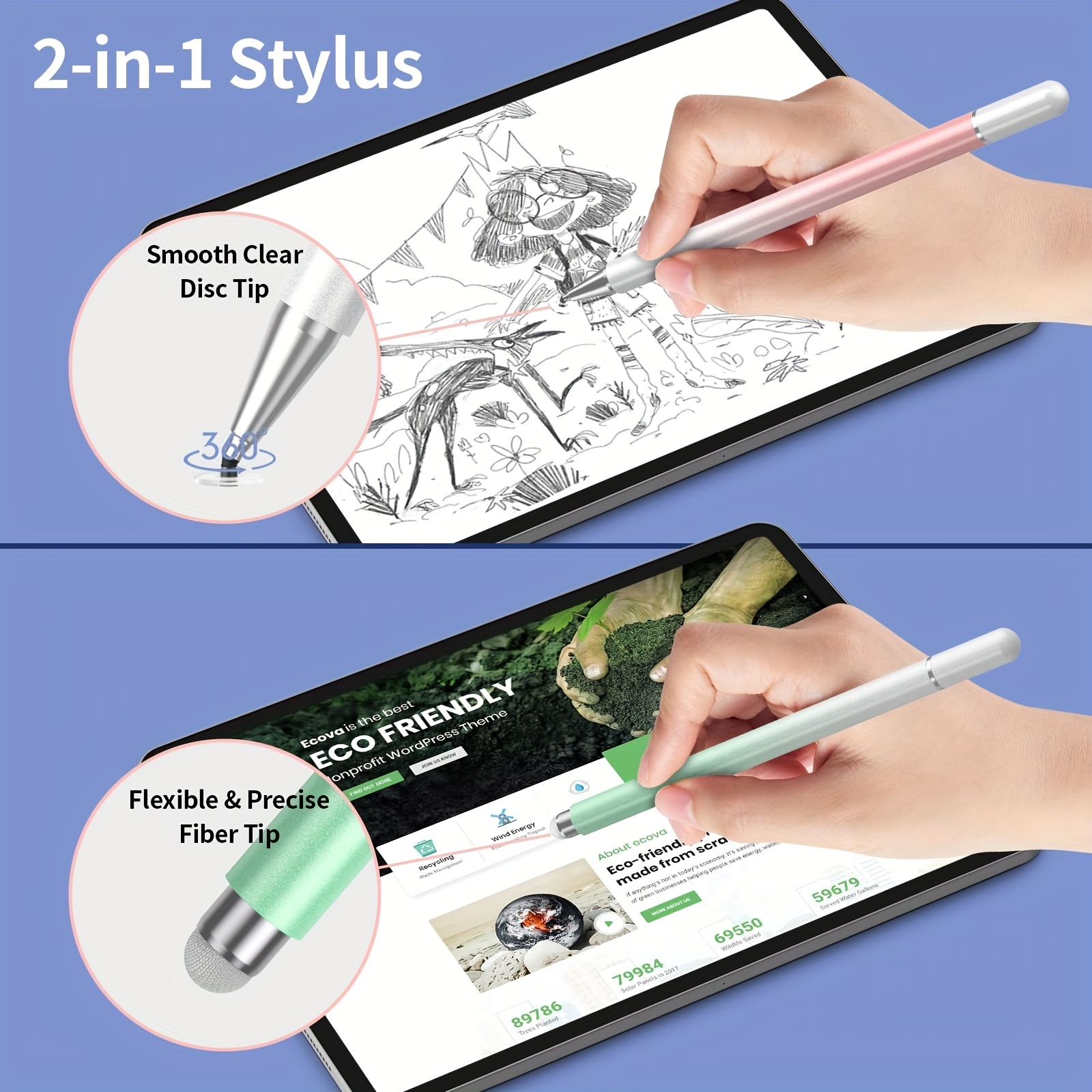 2 in 1 Universal Stylus Pen fo - Sticky Note Cube reseña y precio