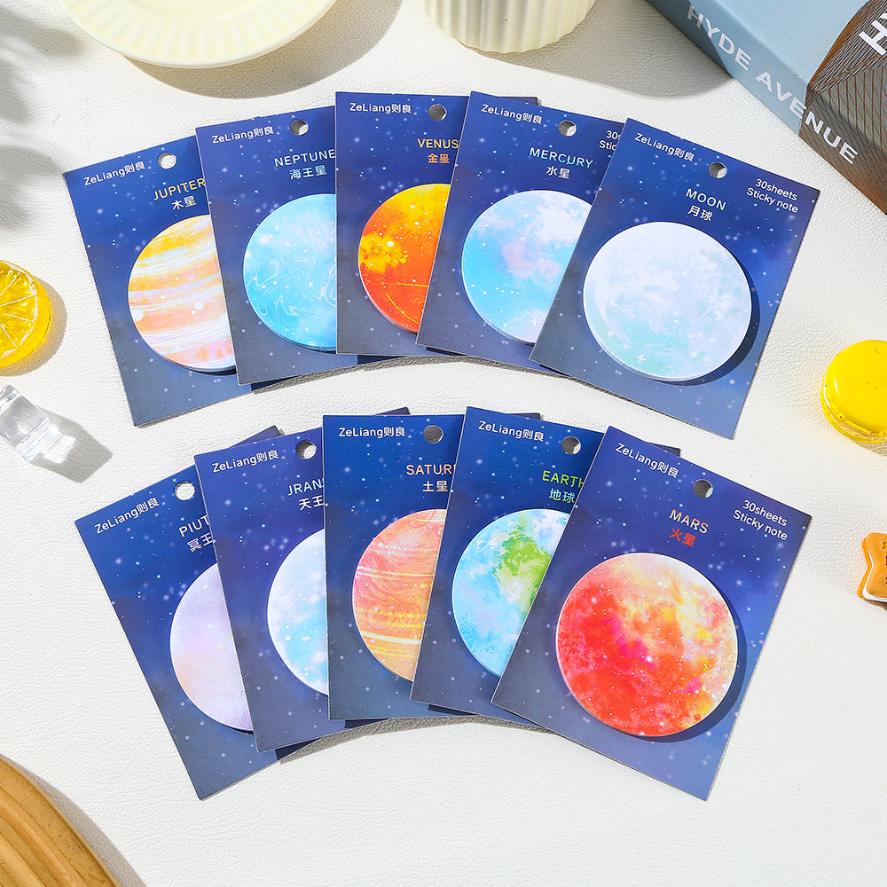 Moon Earth Sticky Notes Cute F - Sticky Note Cube reseña y precio
