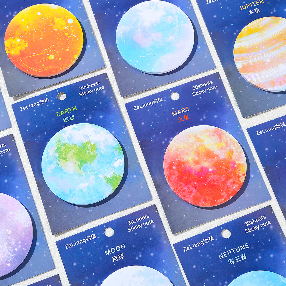 Moon Earth Sticky Notes Cute F - Sticky Note Cube reseña y precio