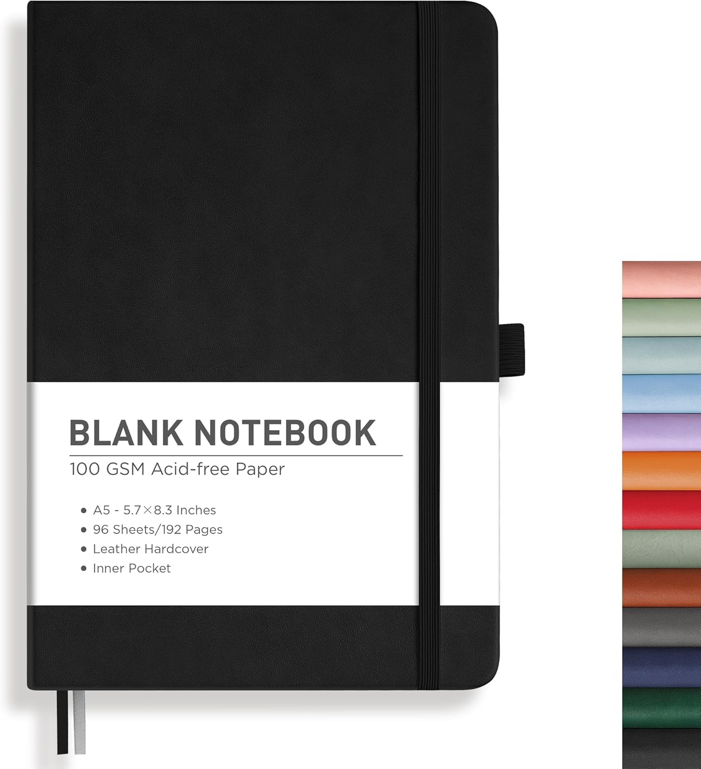 Blank Journal Notebook, A5 Med - Journal Leather Hardcover reseña y precio