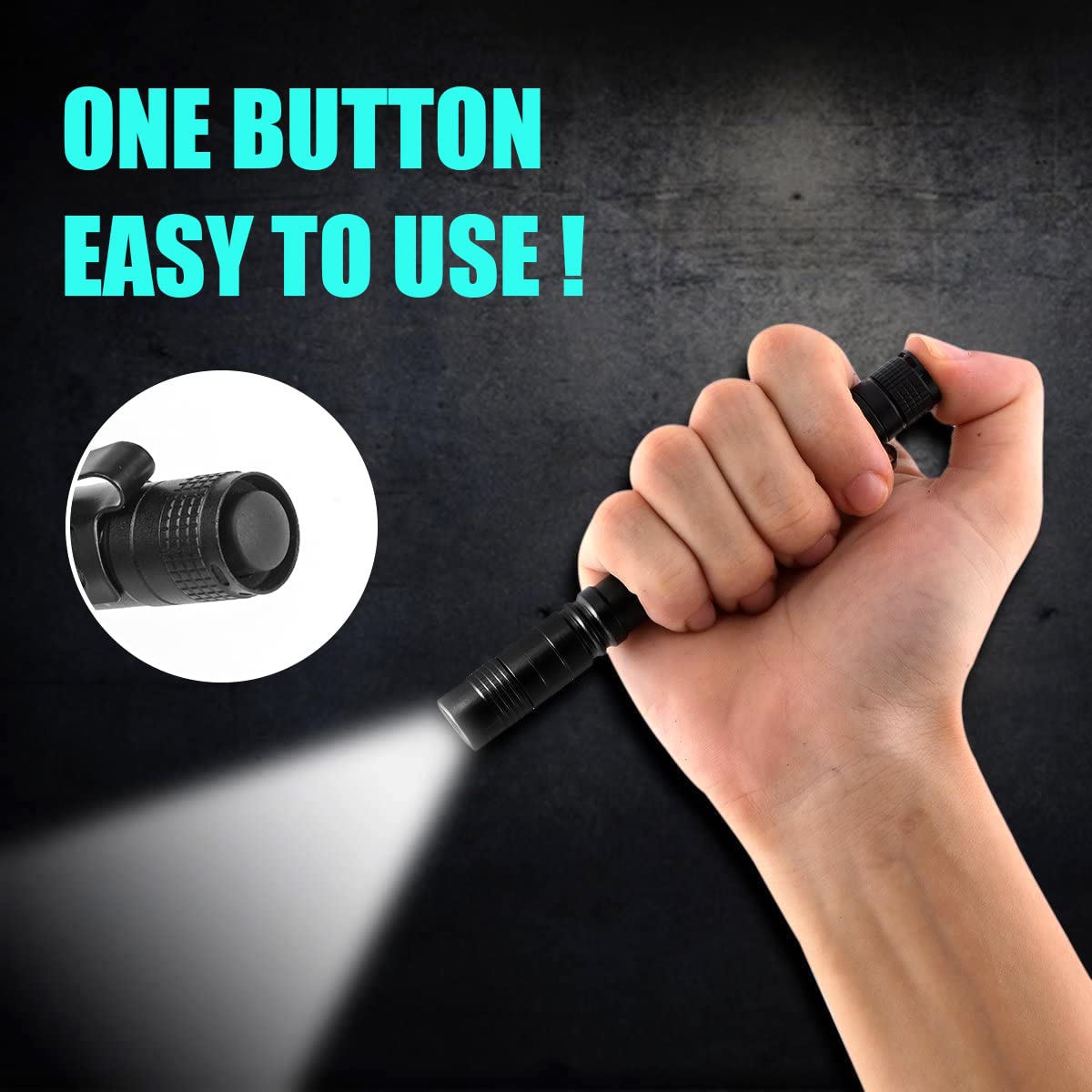Portable Mini LED Pen Flashlig - Stationery Supply reseña y precio