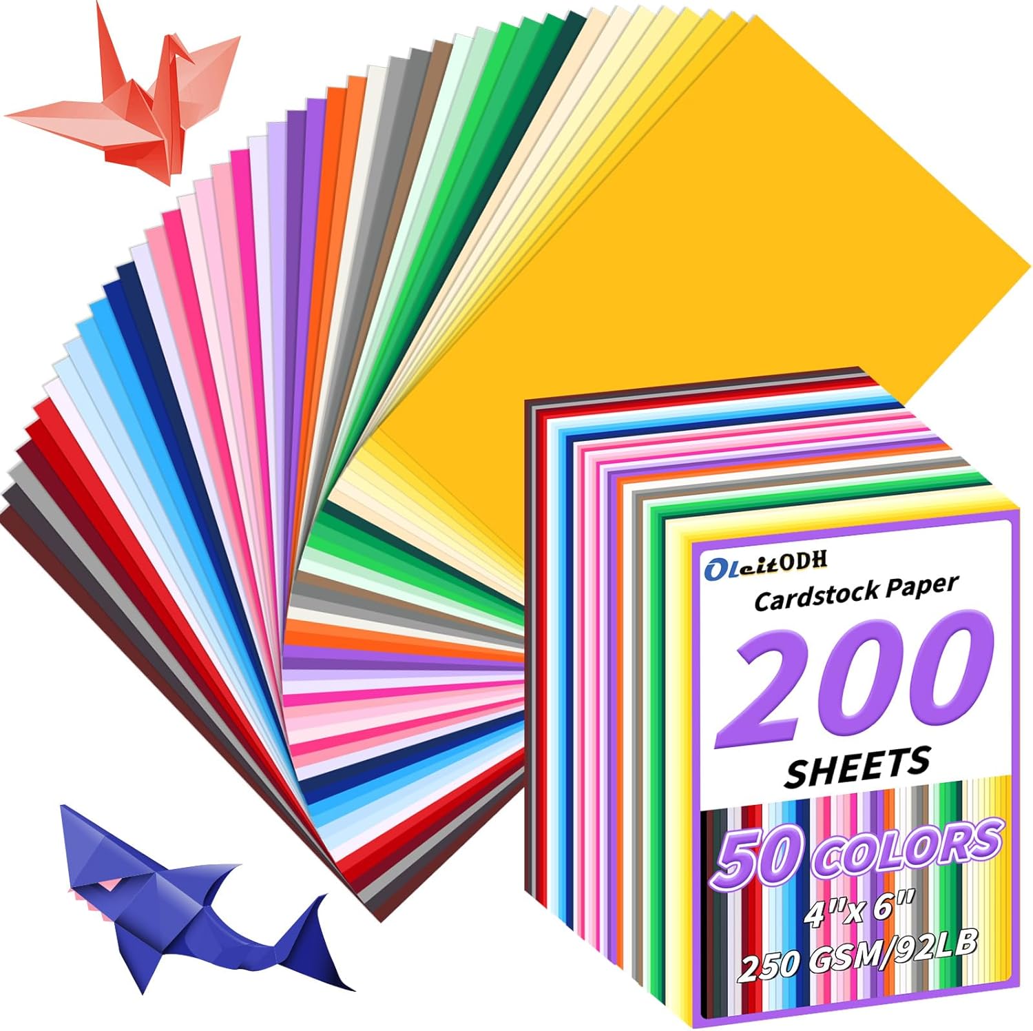 4x6 Cardstock 50 Colors 200 Pa - Cardstock Paper Pack reseña y precio