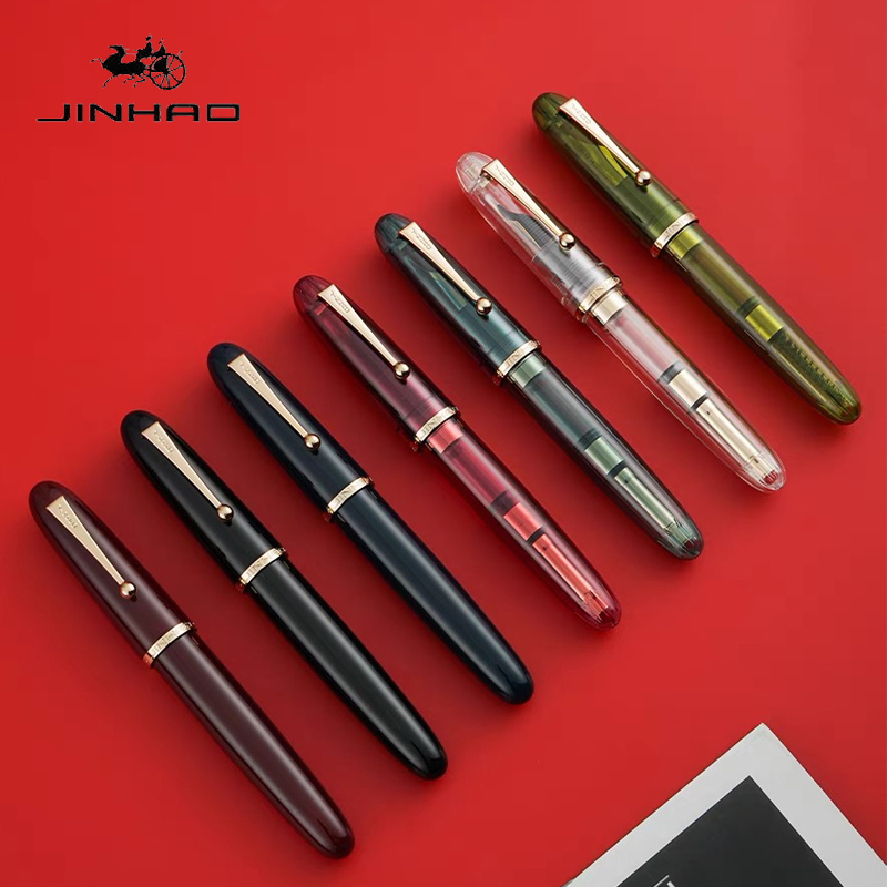 Jinhao 9019 Fountain Pen Trans - Office Stationery Supply Business reseña y precio