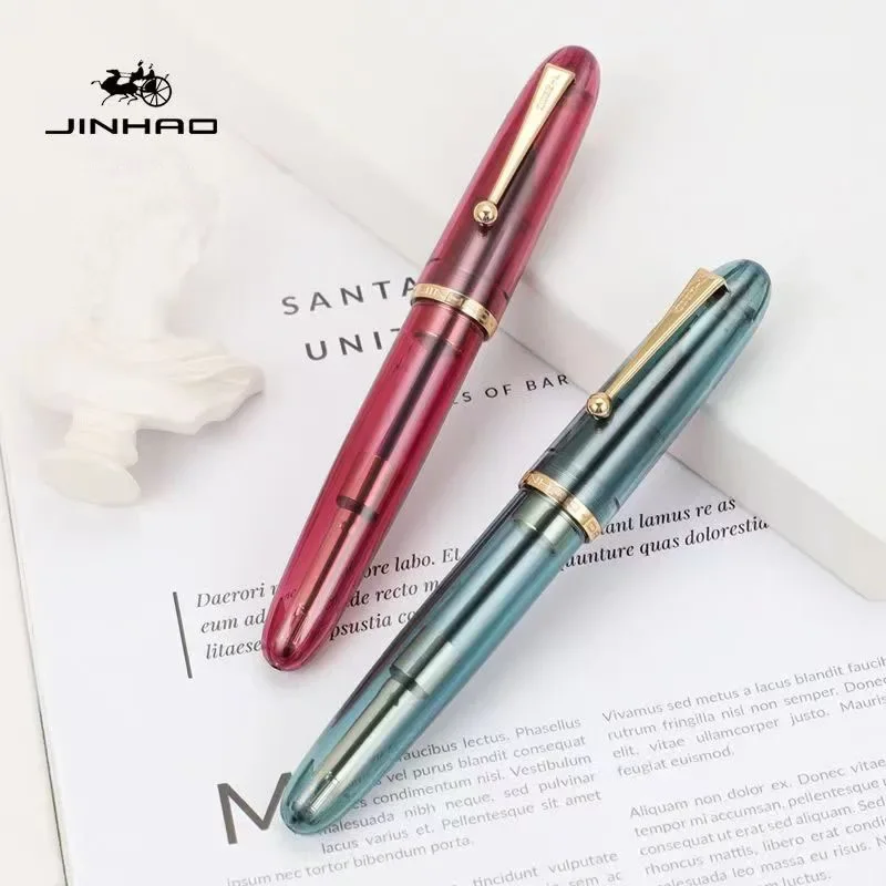 Jinhao 9019 Fountain Pen Trans - Office Stationery Supply Business reseña y precio